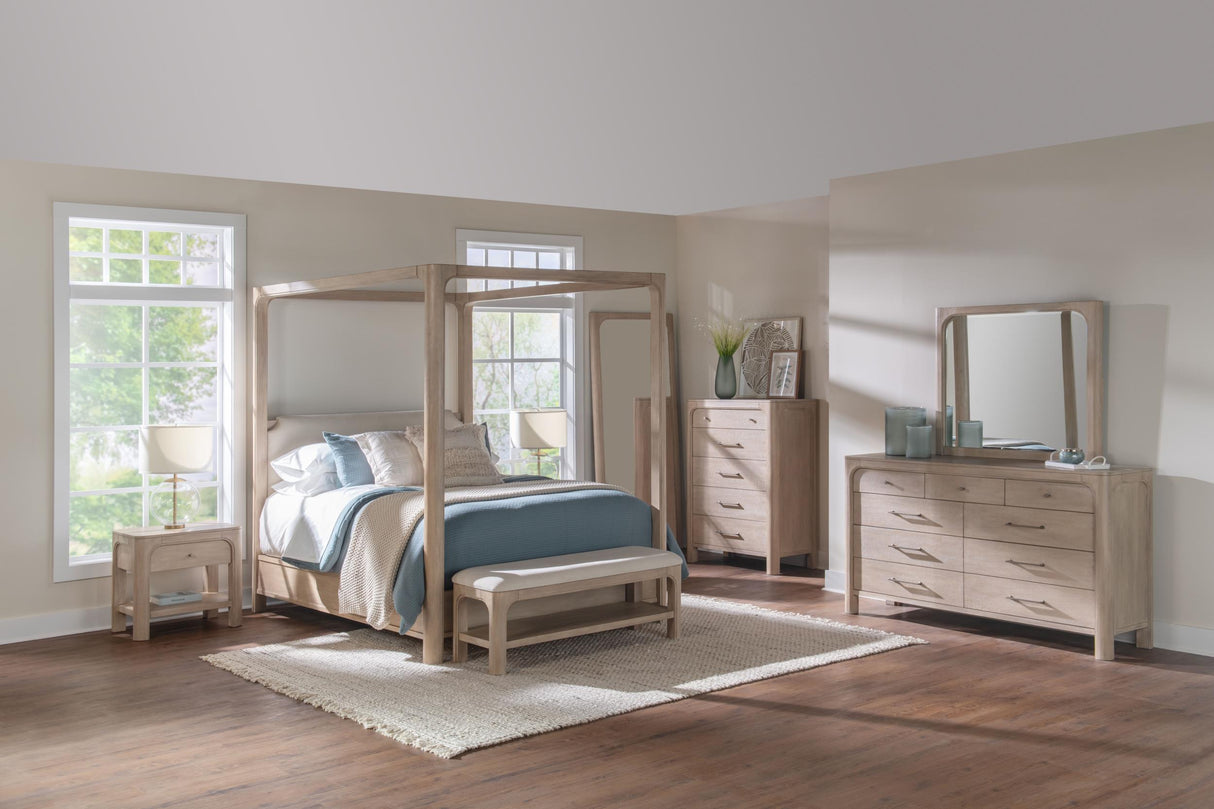 Solano Weathered Mango Canopy Bedroom Set from Coaster - Luna Furniture
