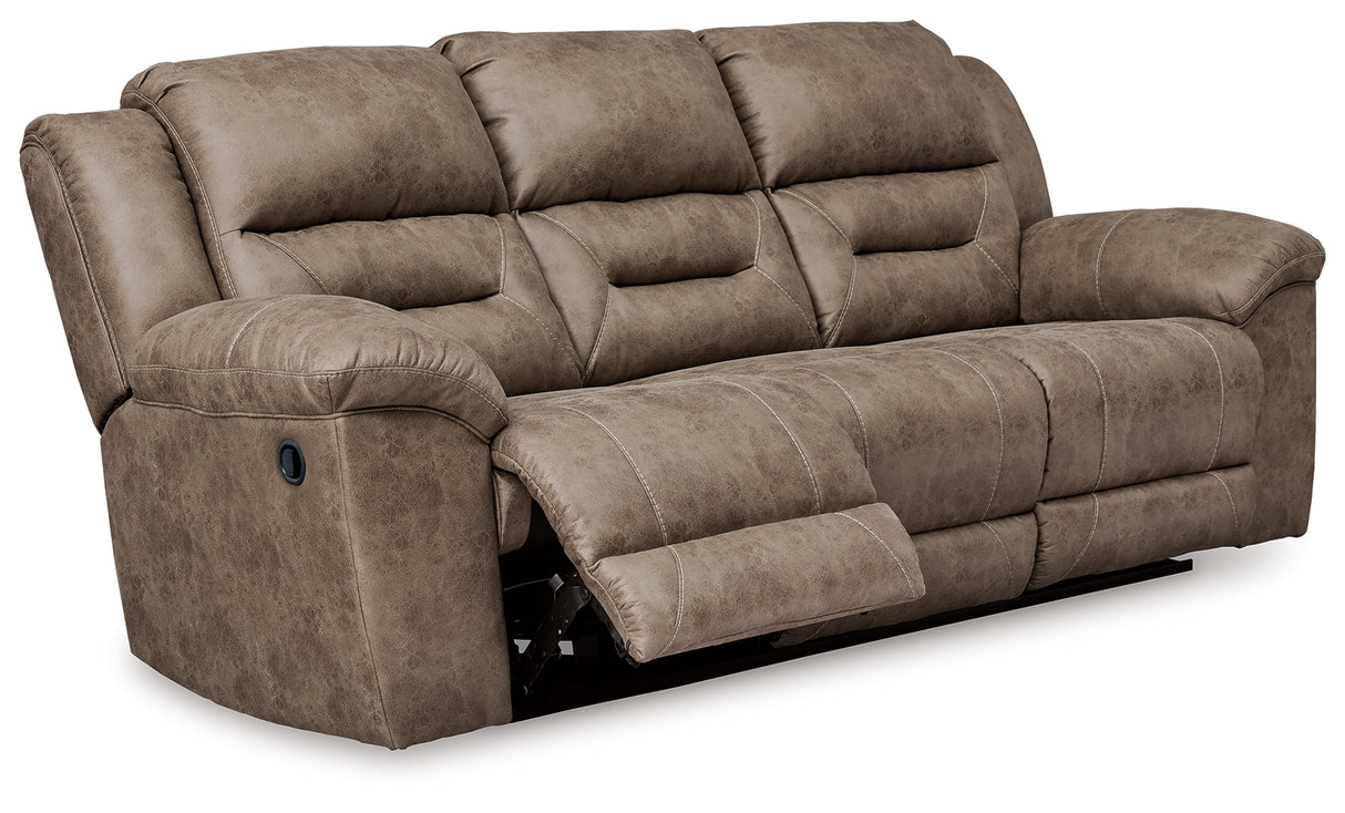 Stoneland Fossil Reclining Sofa and Power Recliner from Ashley - Luna Furniture