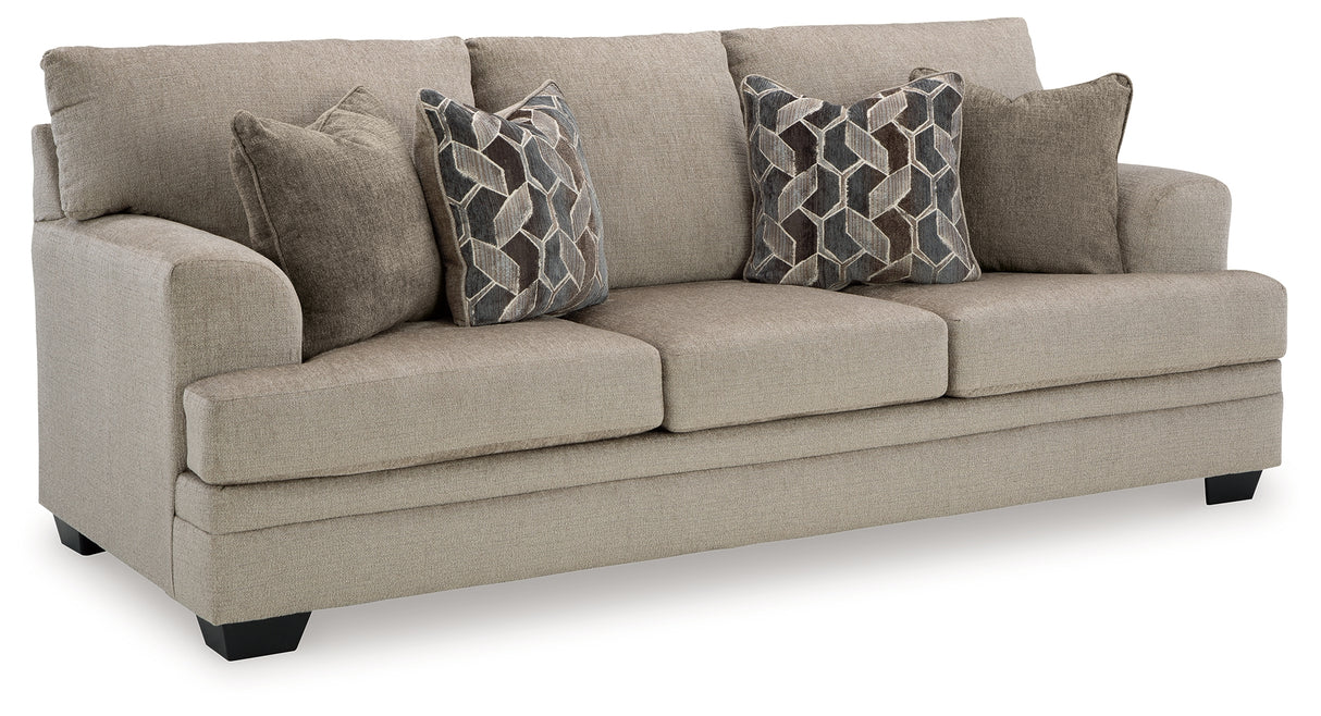 Stonemeade Sofa, Loveseat, Chair and Ottoman in Taupe from Ashley Furniture - Luna Furniture