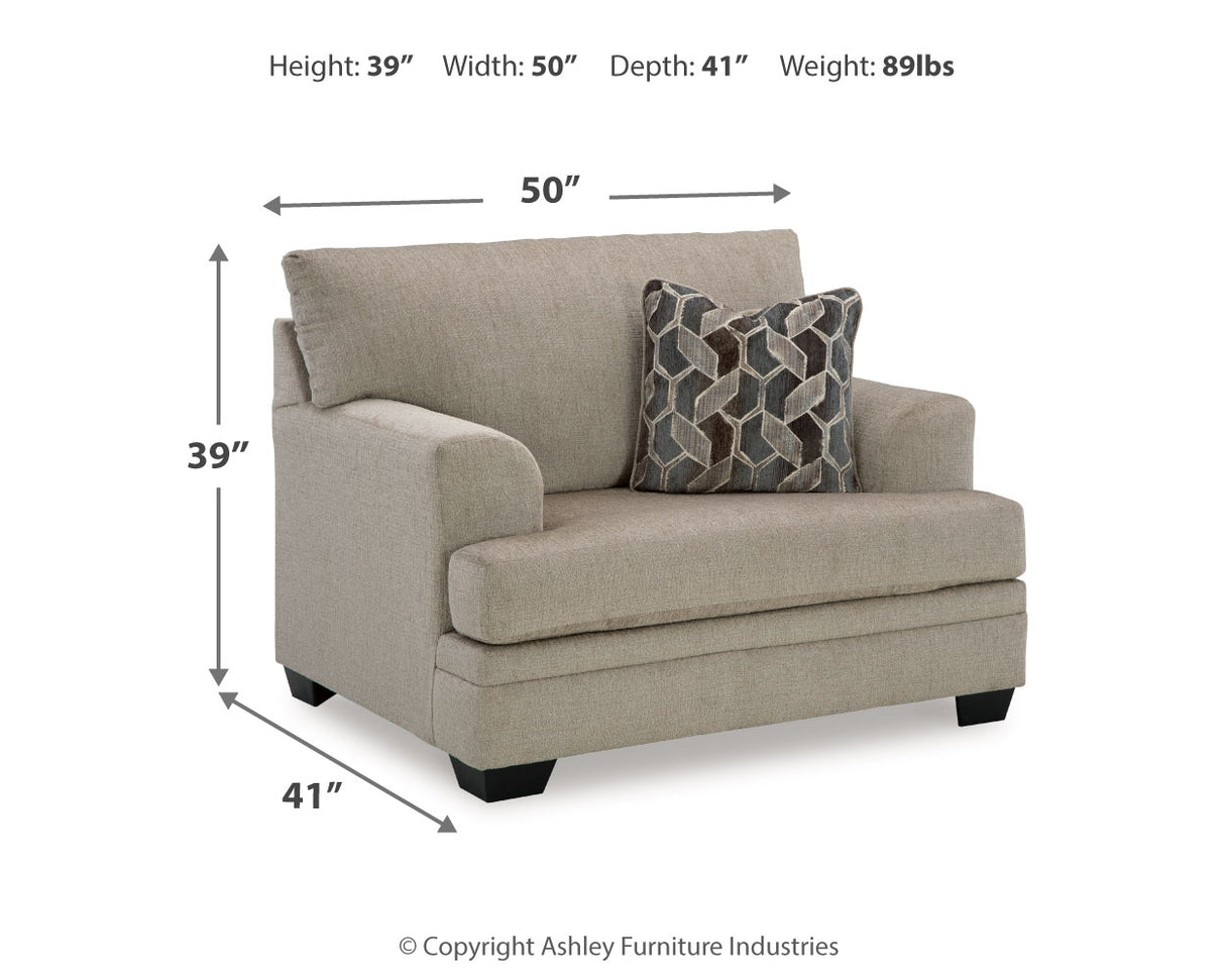 Stonemeade Sofa, Loveseat, Chair and Ottoman in Taupe from Ashley Furniture - Luna Furniture