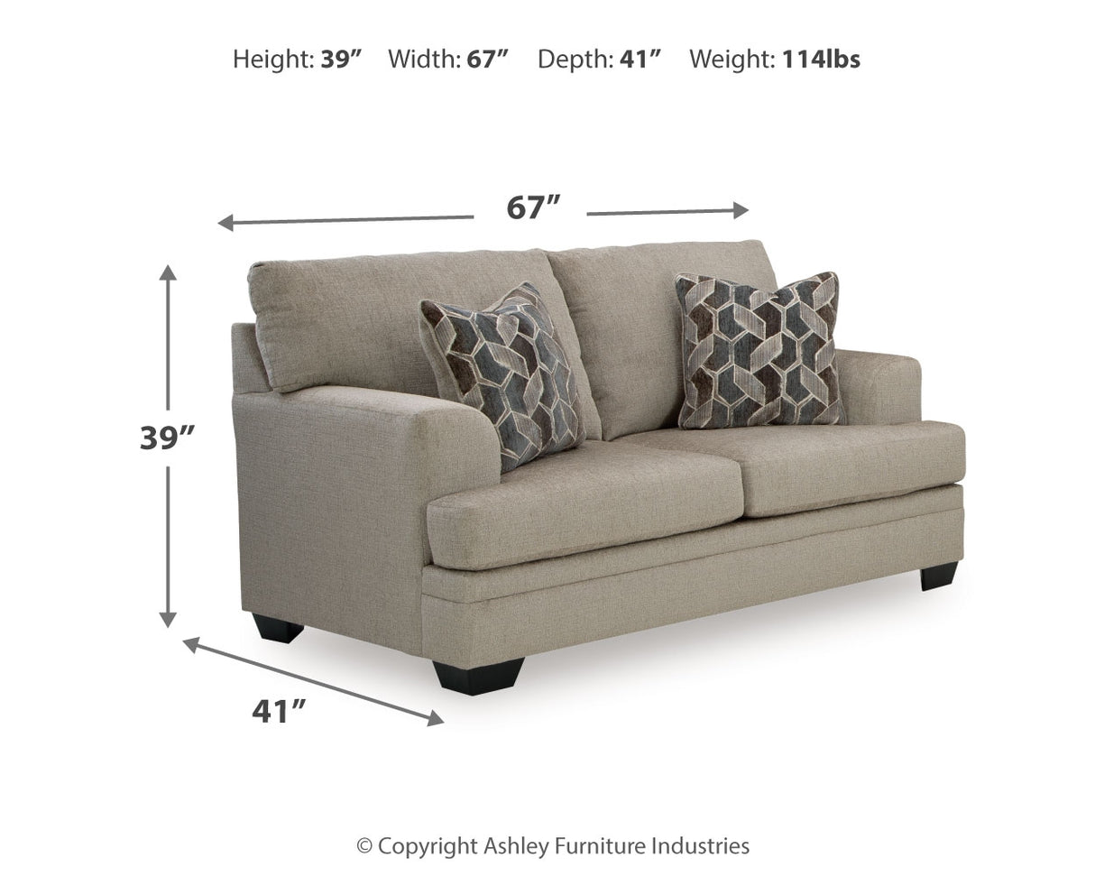 Stonemeade Sofa, Loveseat, Chair and Ottoman in Taupe from Ashley Furniture - Luna Furniture