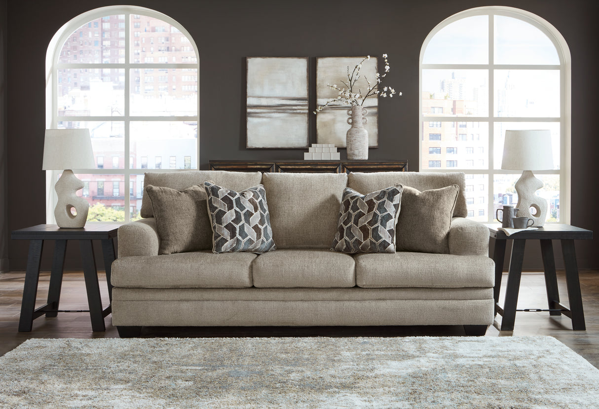 Stonemeade Sofa, Loveseat, Chair and Ottoman in Taupe from Ashley Furniture - Luna Furniture
