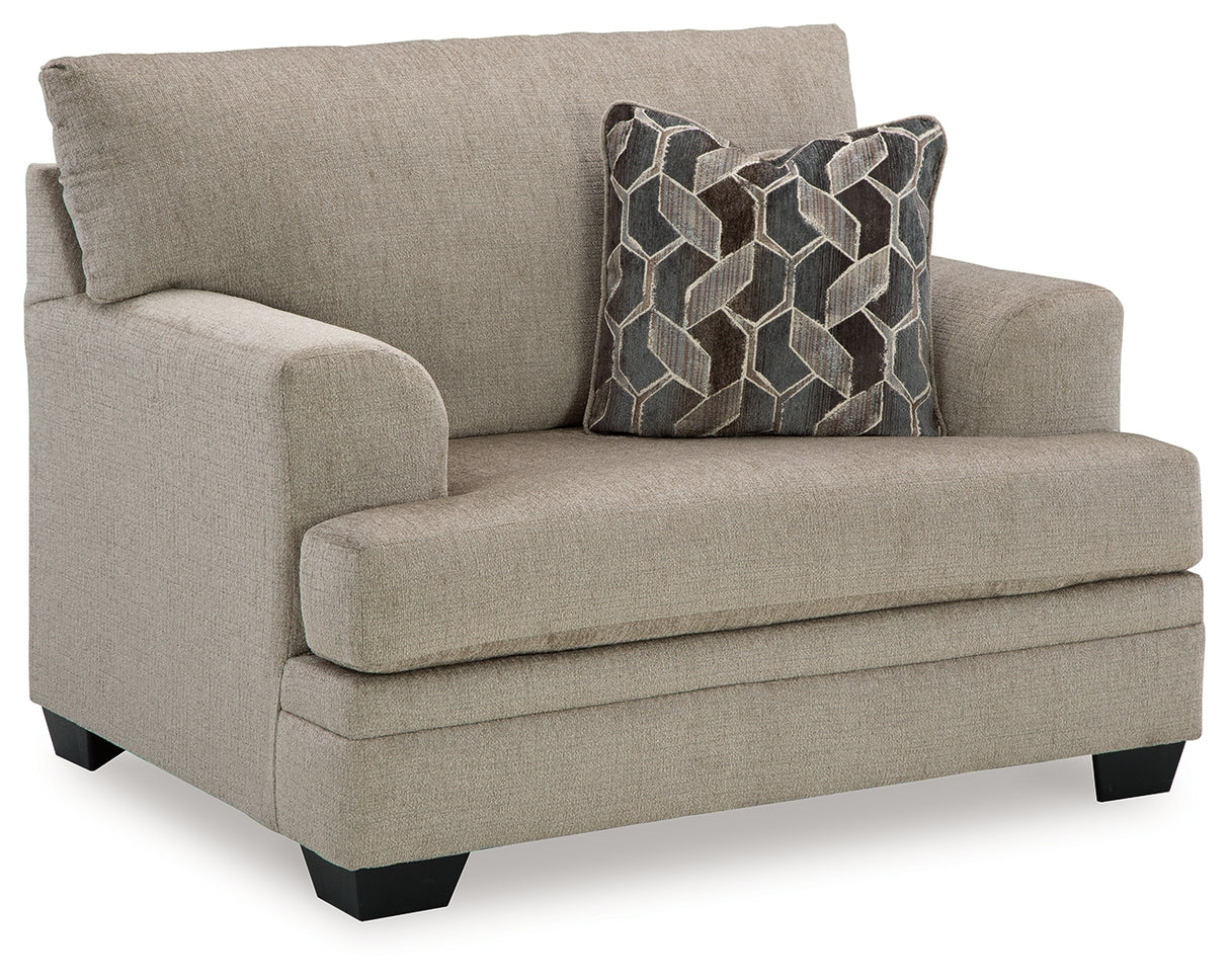 Stonemeade Sofa, Loveseat, Chair and Ottoman in Taupe from Ashley Furniture - Luna Furniture