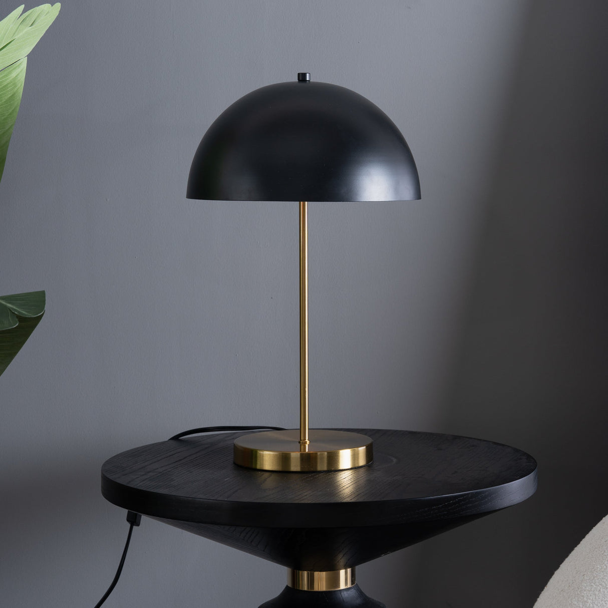 Stratos Table Lamp - Black outer - White inner from Ashcroft Furniture - Luna Furniture