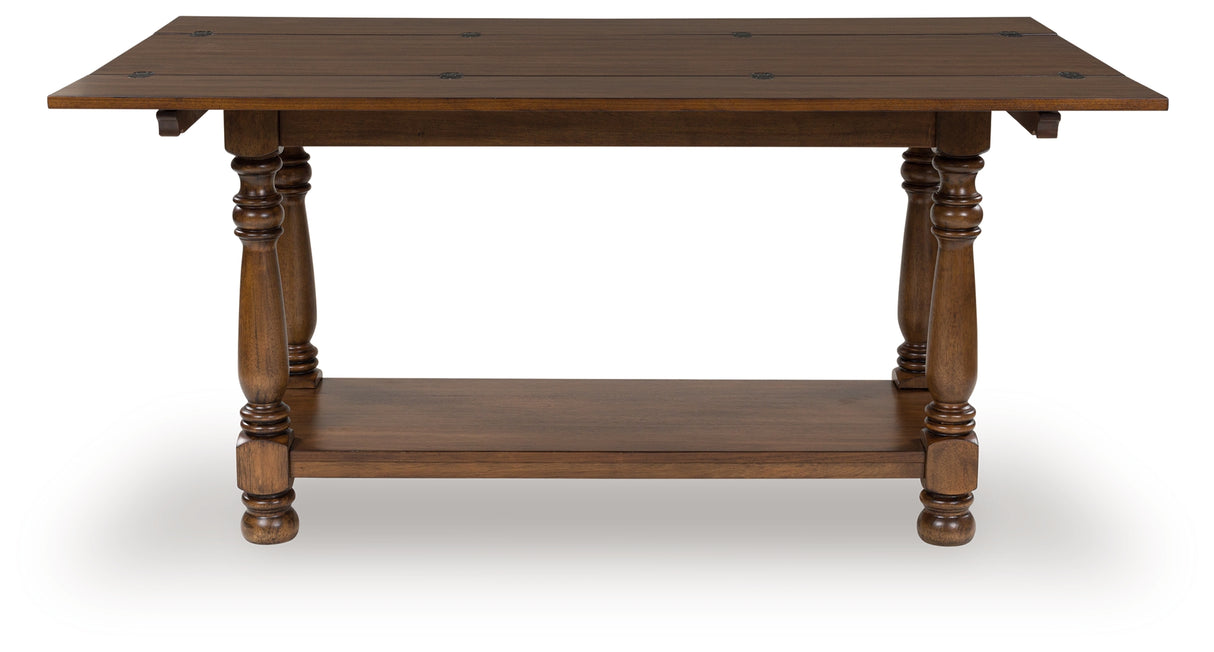 Sturlayne Brown Flip Top Sofa Table from Ashley - Luna Furniture