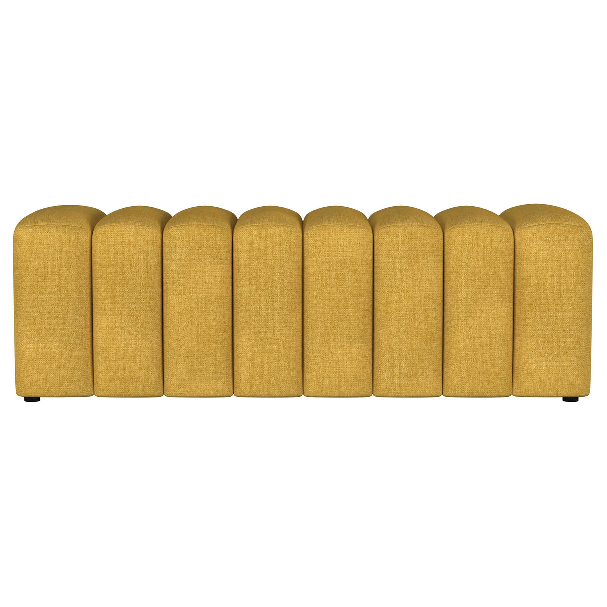 Summer Mustard Yellow Upholstered Channel Tufted Accent Bench from Coaster - Luna Furniture
