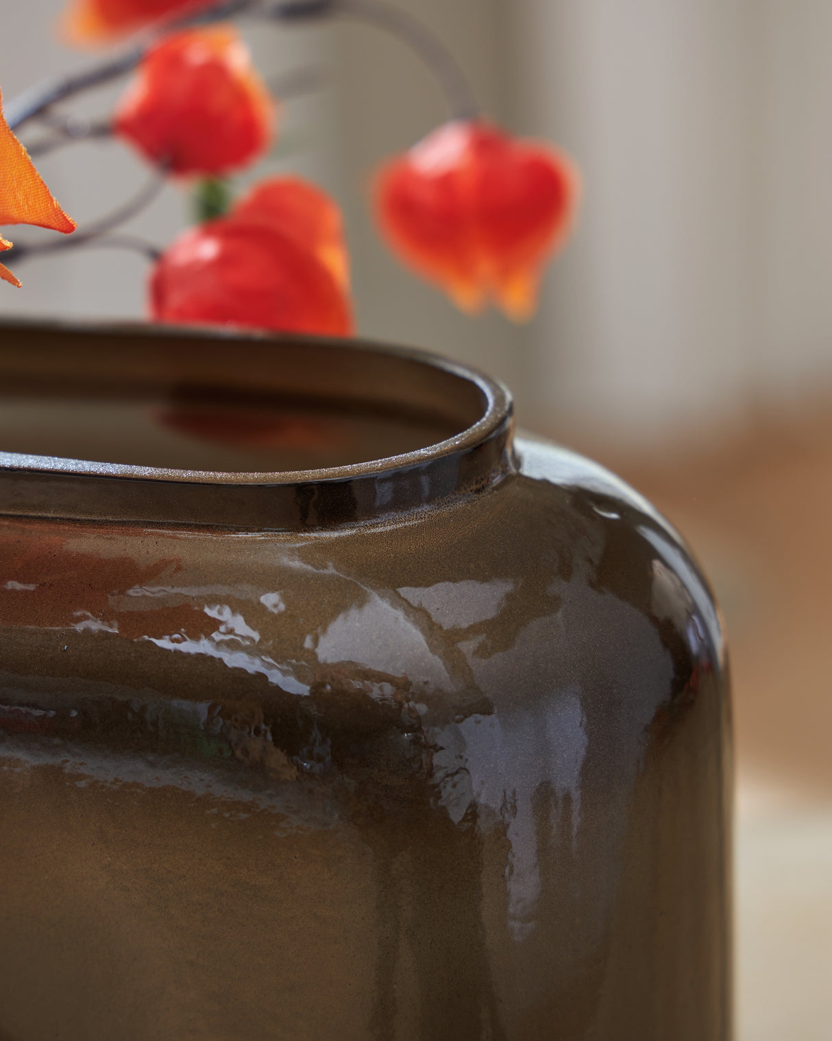 Sumner Gray/Gold Finish Vase from Ashley - Luna Furniture