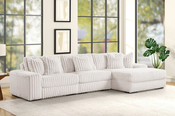 Sunday Beige 3-Piece RAF Sectional