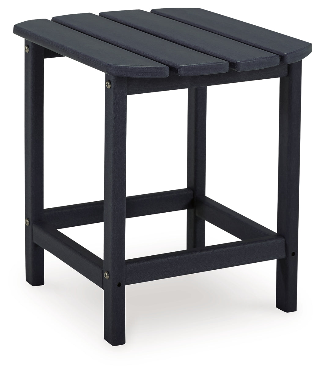 Sundown Treasure 2 Outdoor Chairs with End Table in Black from Ashley - Luna Furniture