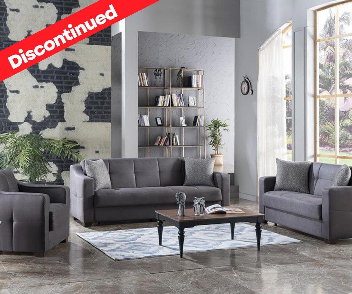 Tahoe Melson Dark Gray 3-Seat Sleeper Sofa from Bellona - Luna Furniture