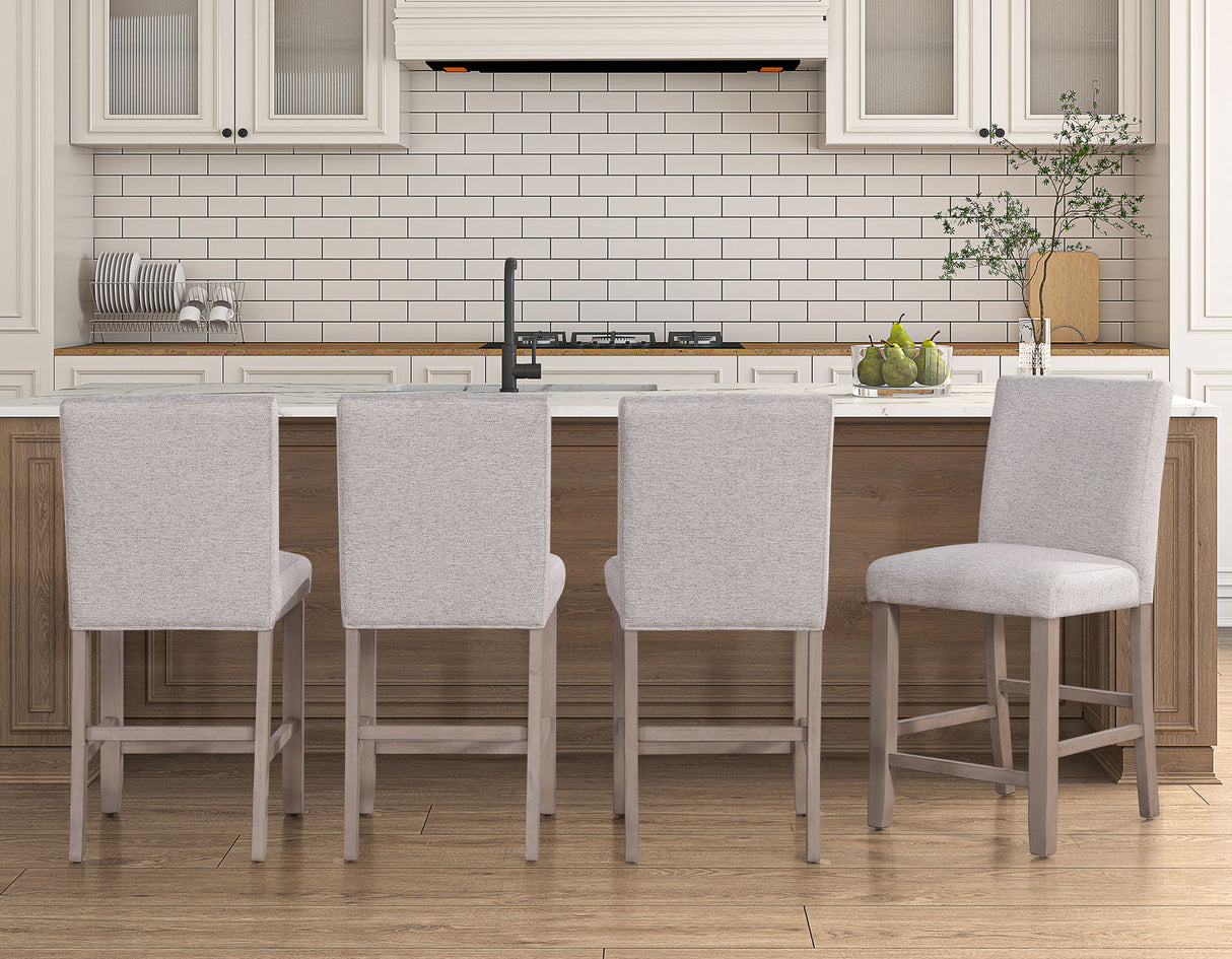 Taylor Tan 5-Piece Faux-Marble Counter Height Dining Set from Steve Silver - Luna Furniture