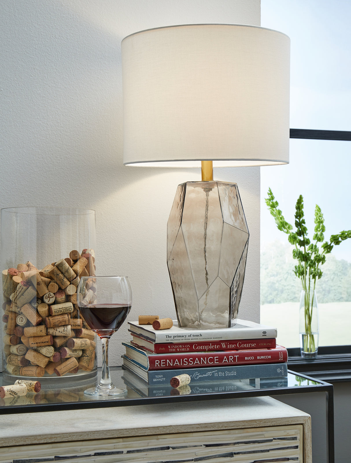 Taylow 2-Piece Table Lamp Set in Gray from Ashley - Luna Furniture