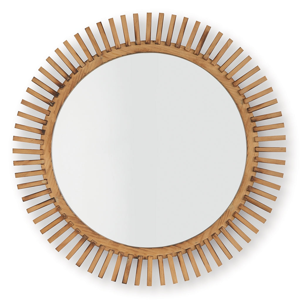 Tedwell Brown Accent Mirror from Ashley - Luna Furniture
