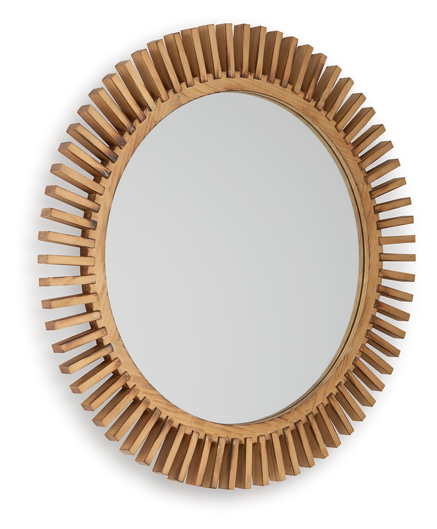 Tedwell Brown Accent Mirror from Ashley - Luna Furniture