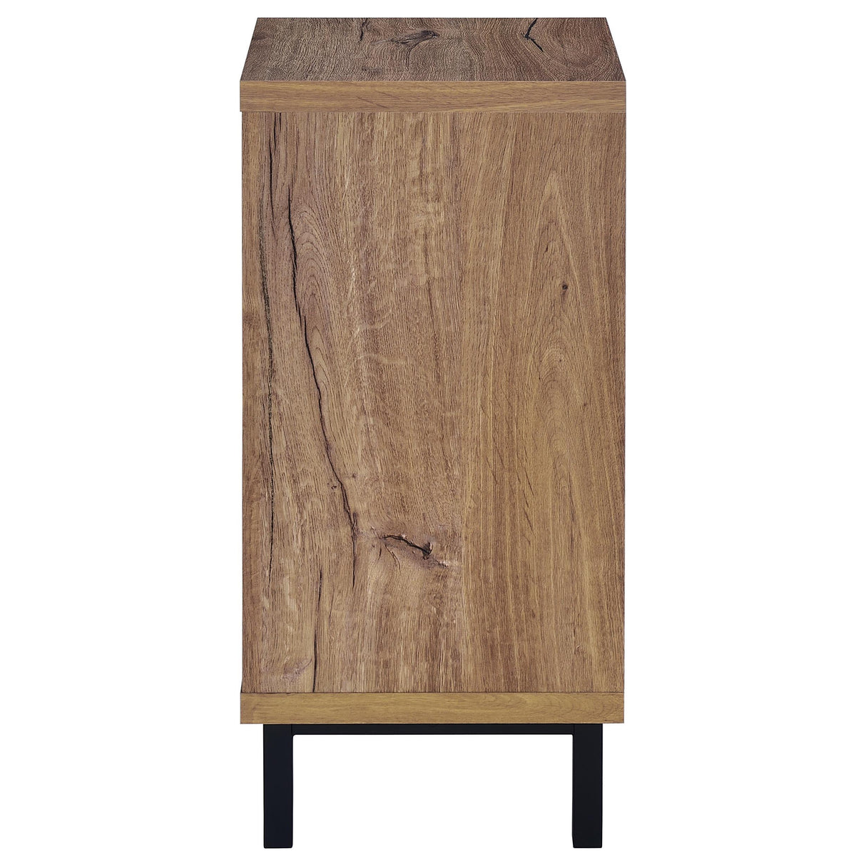 Teller 1-door Entryway Shoe Storage Bench Natural Oak from Coaster - Luna Furniture