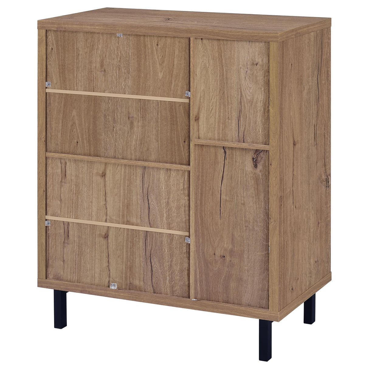 Teller Natural Oak 2-Door Shoe Storage Cabinet from Coaster - Luna Furniture