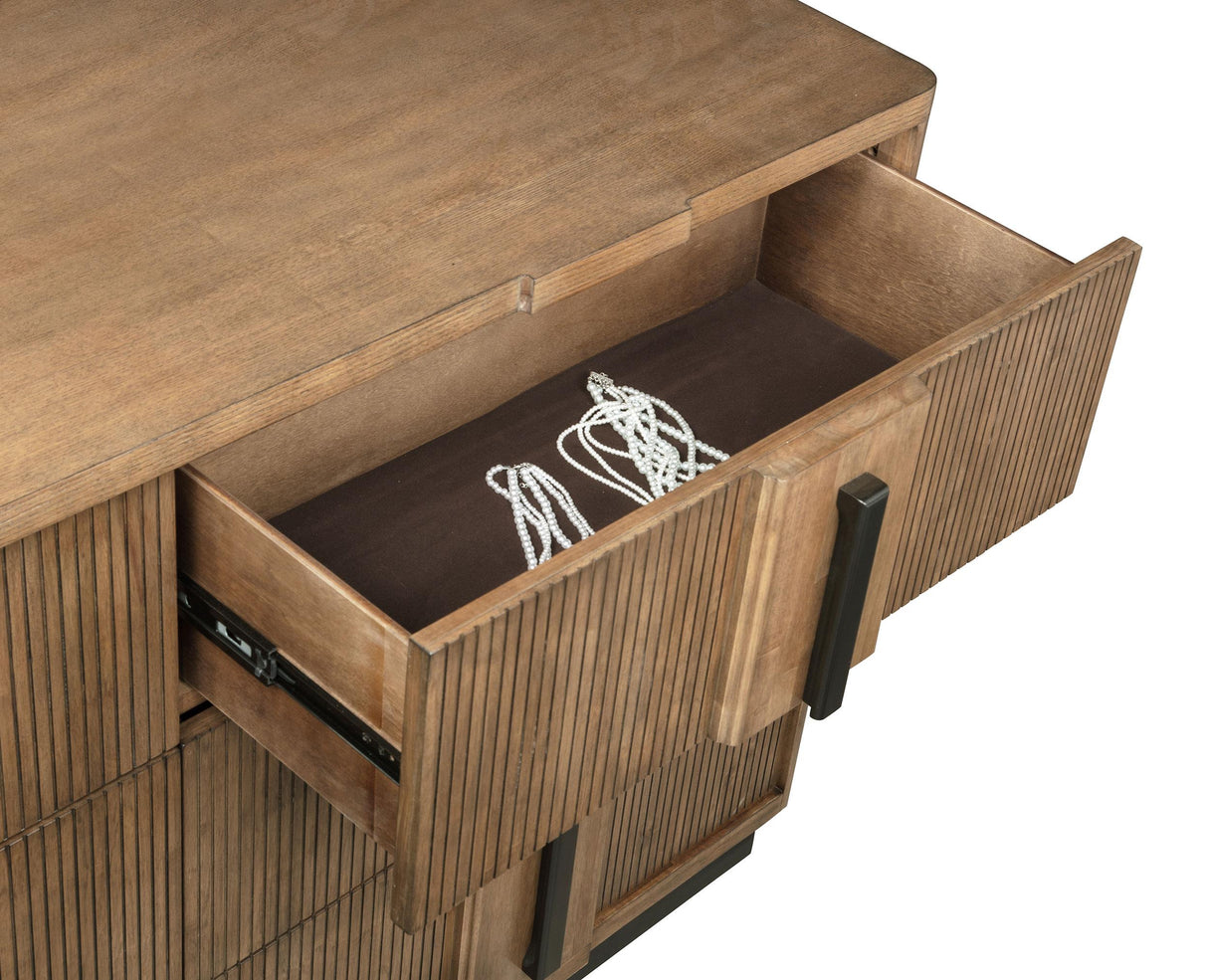 Terrace 4-piece California King Wall Panel Bedroom Set Ash Brown from Coaster - Luna Furniture