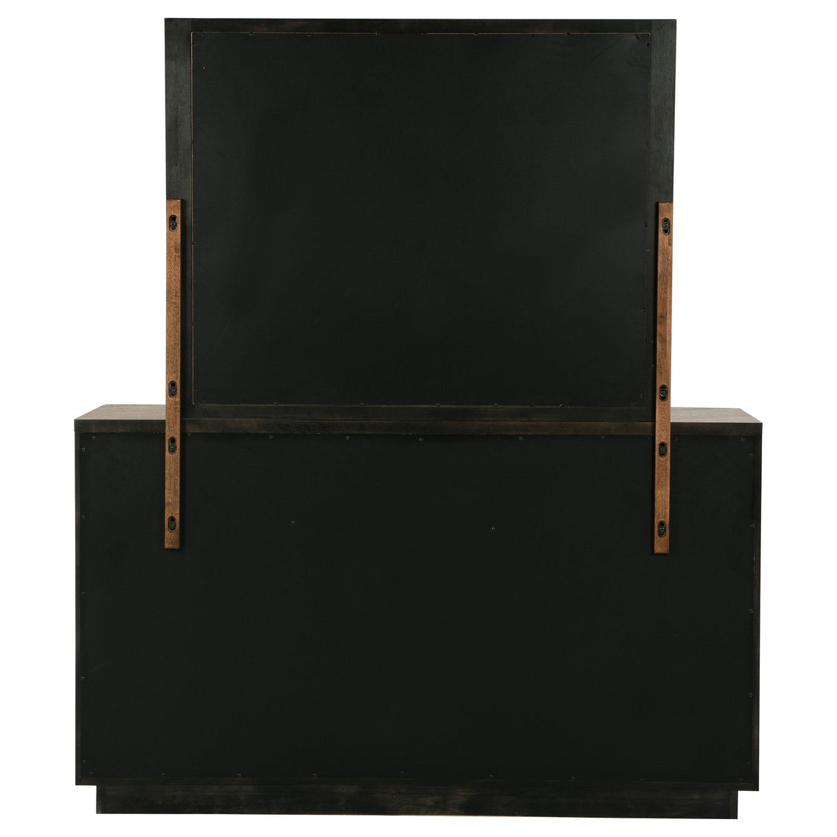 Terrace Ash Brown 6-Drawer Dresser and Mirror from Coaster - Luna Furniture