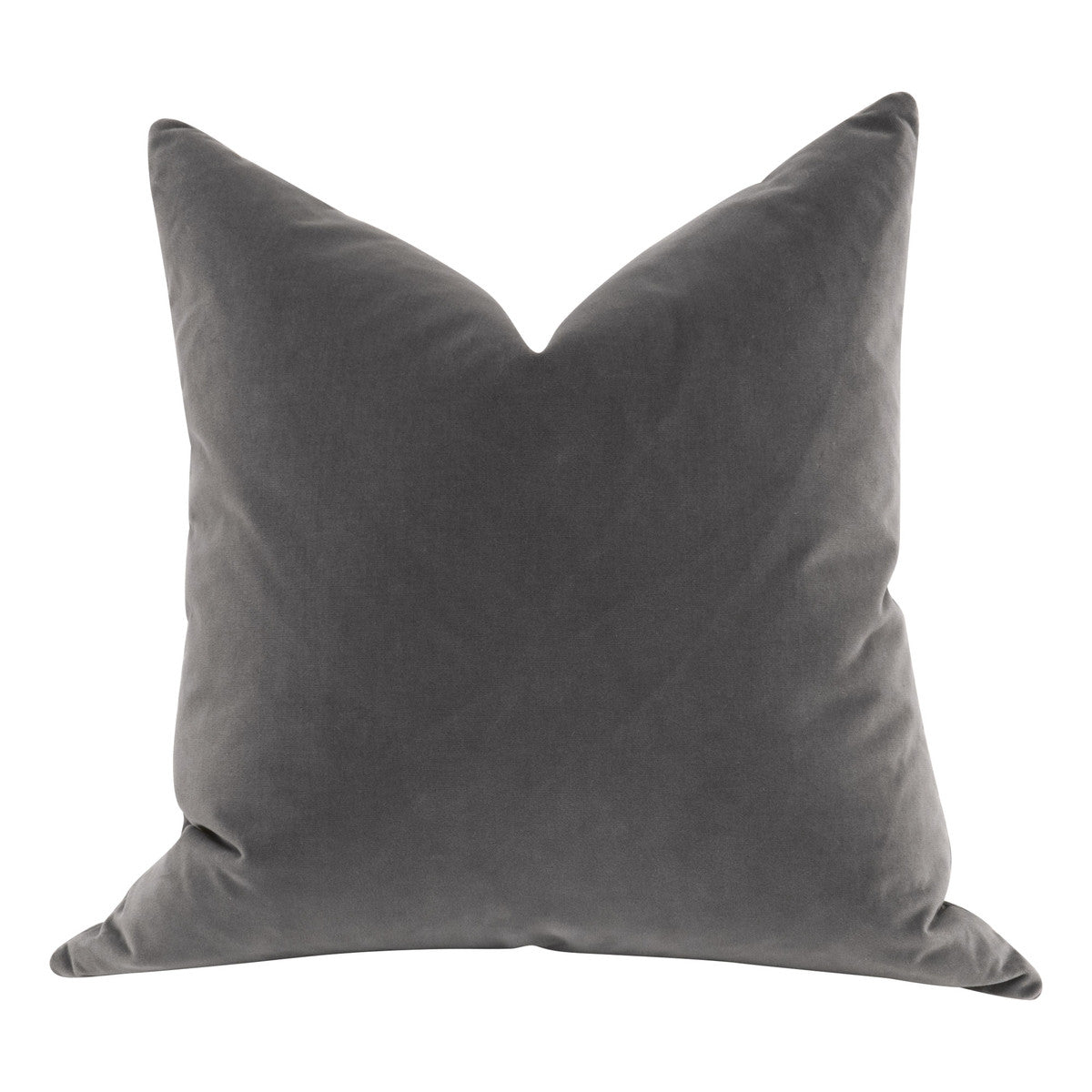 The Basic 22" Essential Pillow in Dark Dove Velvet, Set of 2 from Essentials For Living - Luna Furniture