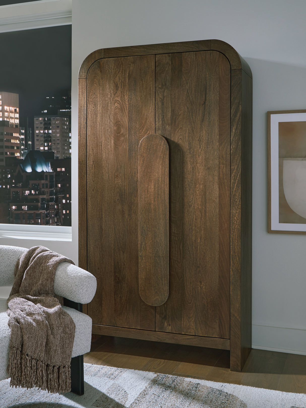 Thoren Medium Brown Accent Cabinet from Ashley - Luna Furniture