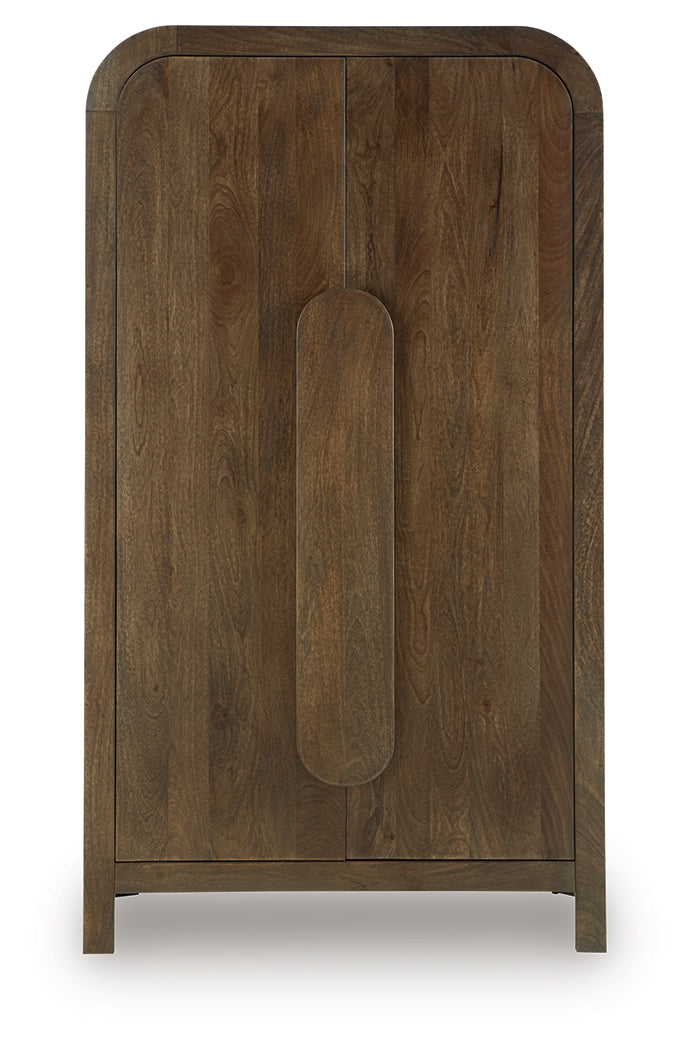 Thoren Medium Brown Accent Cabinet from Ashley - Luna Furniture