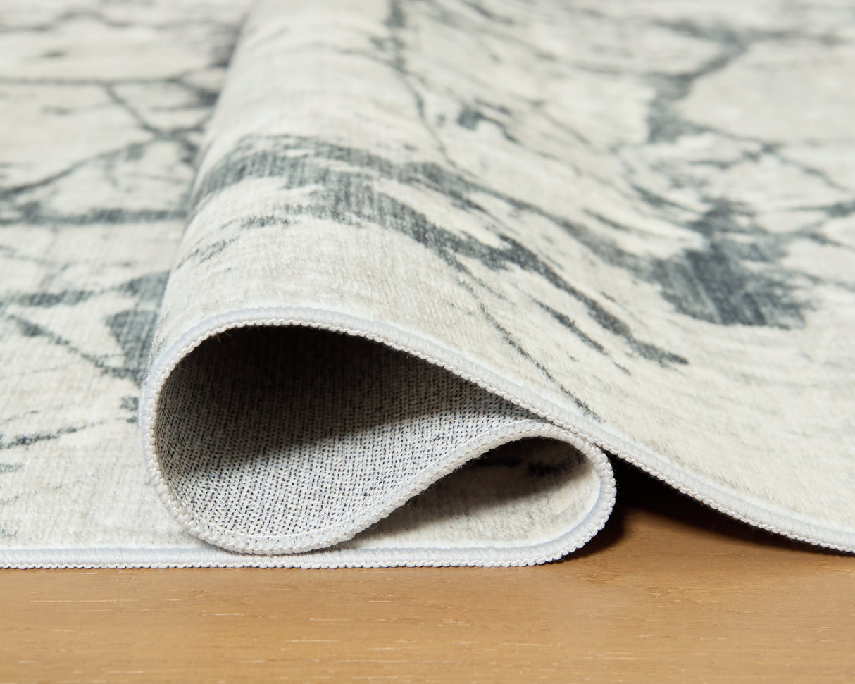 Tobinbury Gray Washable Large Rug from Ashley - Luna Furniture