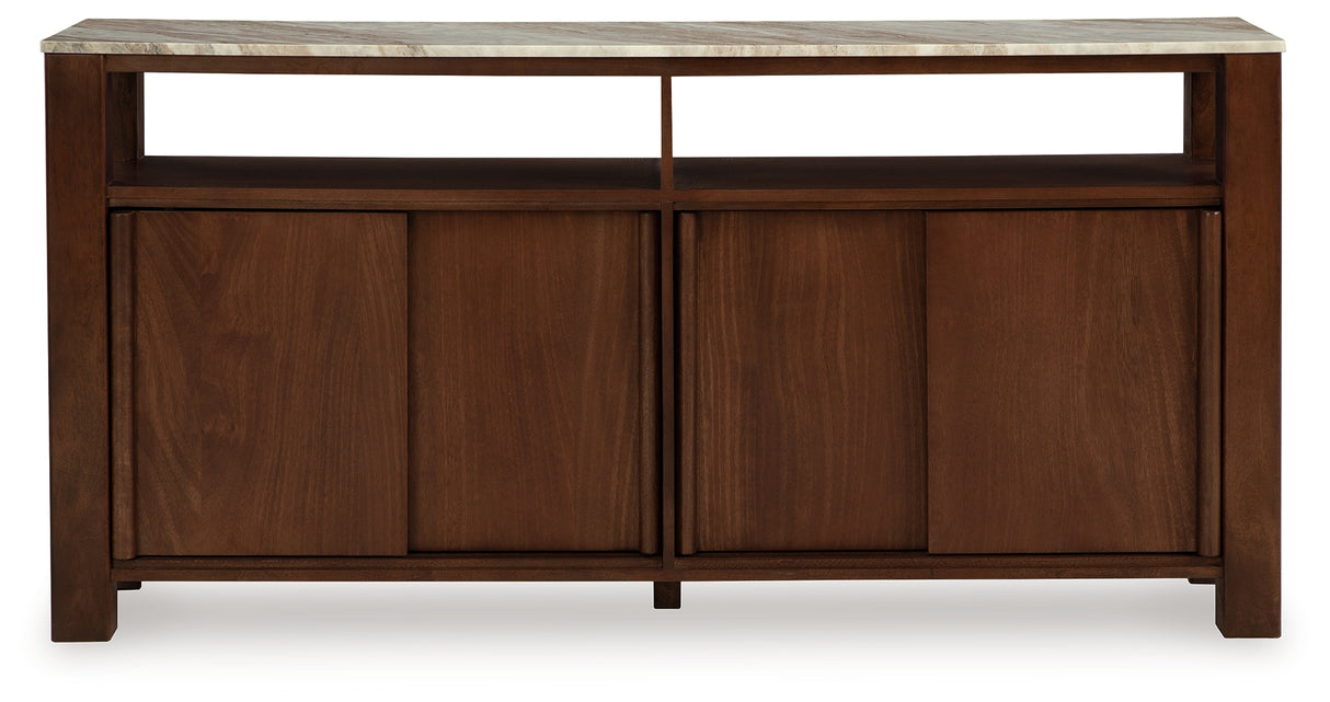 Tobinville Dark Brown Accent Cabinet from Ashley - Luna Furniture