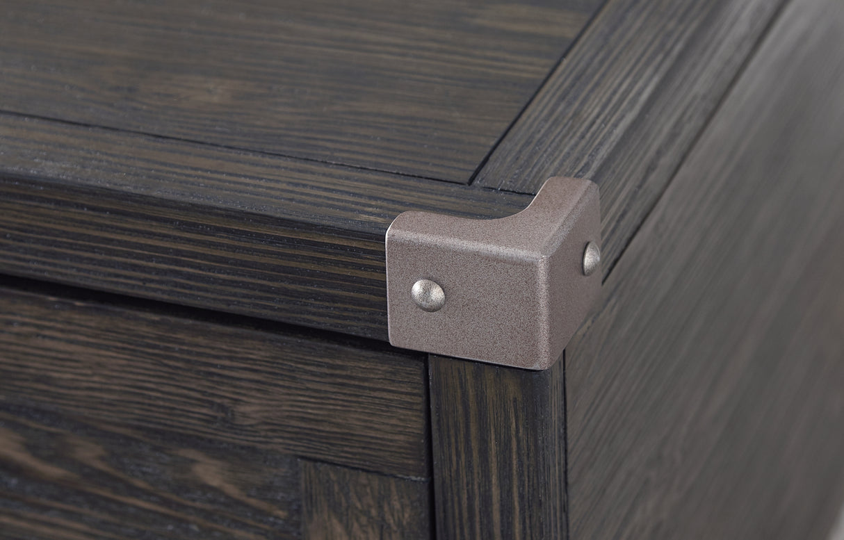 Todoe Coffee Table with 1 End Table in Dark Gray from Ashley Furniture - Luna Furniture