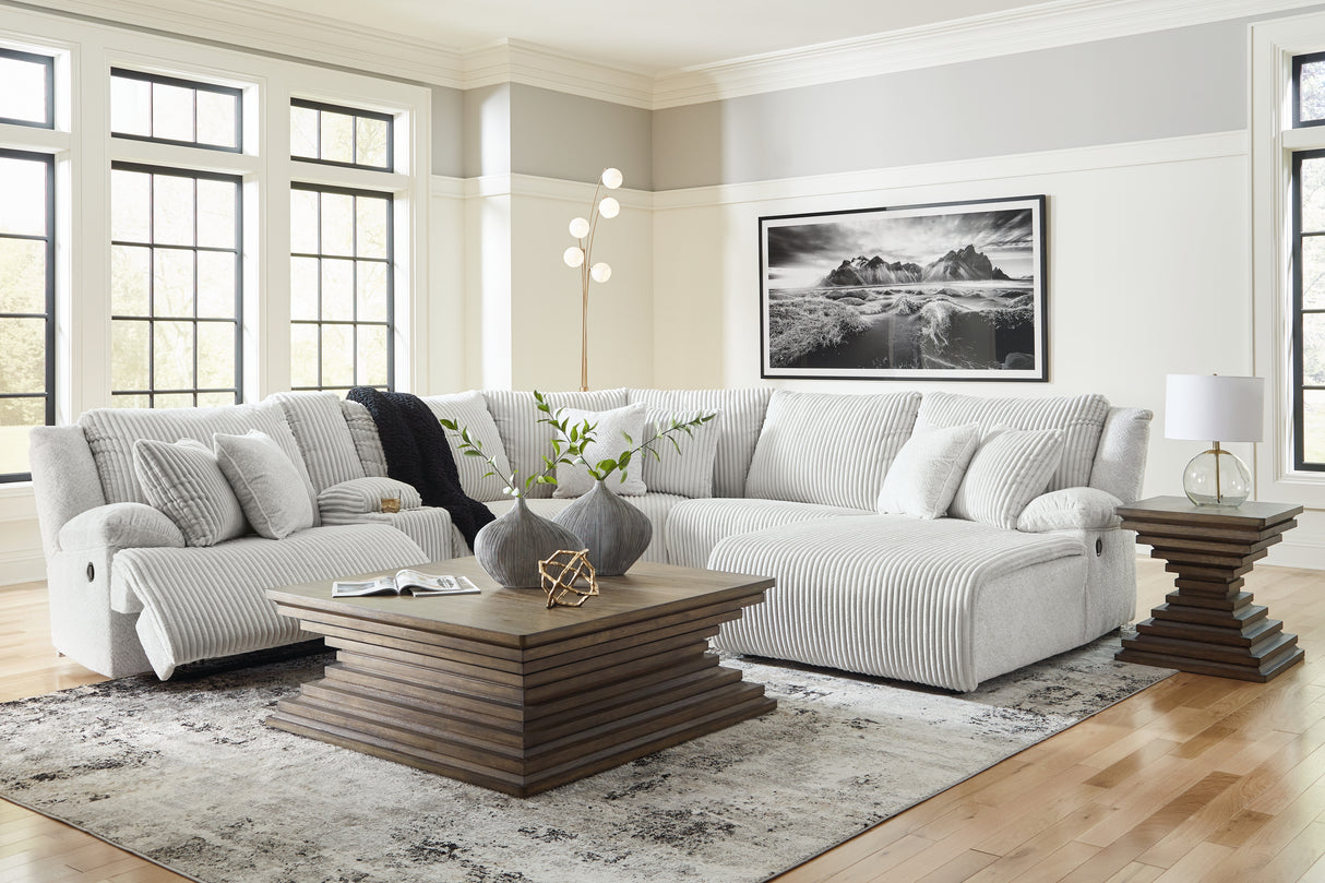 Top Tier Alloy 6-Piece RAF Chaise Reclining Sectional from Ashley - Luna Furniture