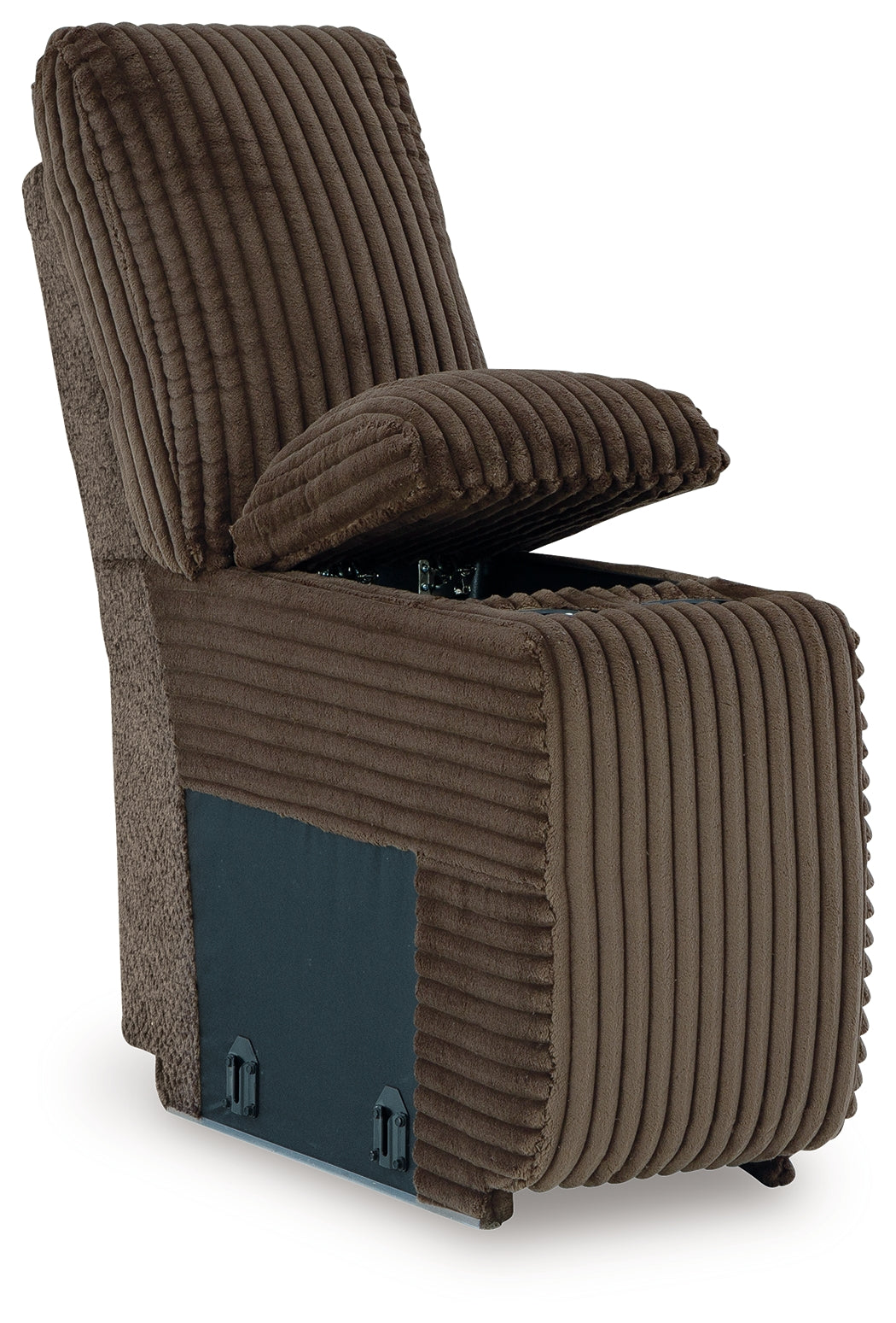 Top Tier Chocolate 4-Piece LAF Chaise Reclining Sectional from Ashley - Luna Furniture