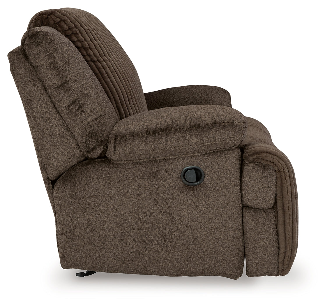 Top Tier Chocolate Sofa and Recliner from Ashley - Luna Furniture