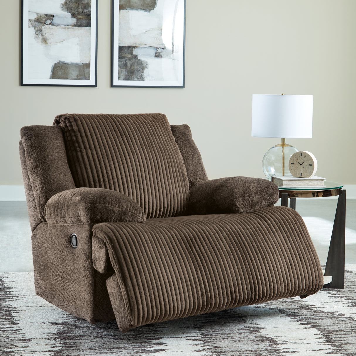 Top Tier Chocolate Sofa and Recliner from Ashley - Luna Furniture