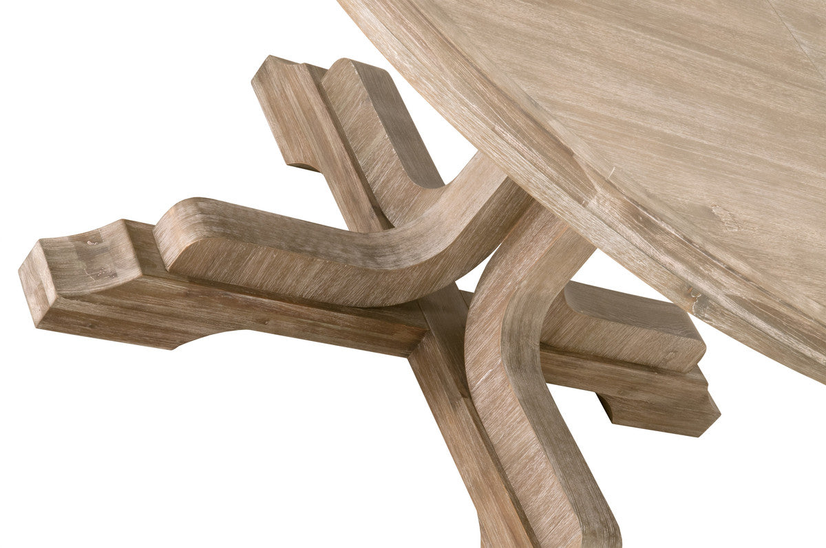 Torrey 60" Round Extension Dining Table in Natural Gray Acacia from Essentials For Living - Luna Furniture