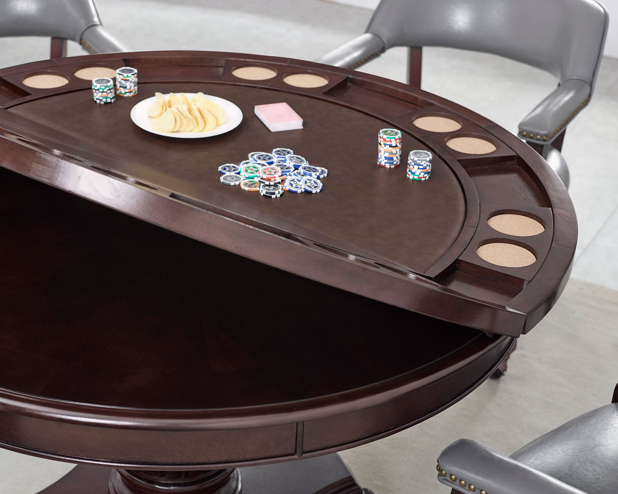 Tournament 50-inch Game Table Top – Brown from Steve Silver - Luna Furniture