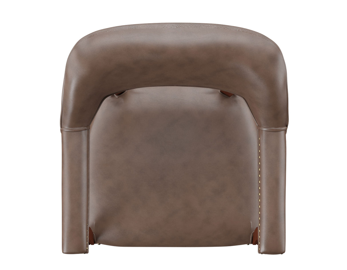 Tournament Arm Chair w/Casters – Brown from Steve Silver - Luna Furniture