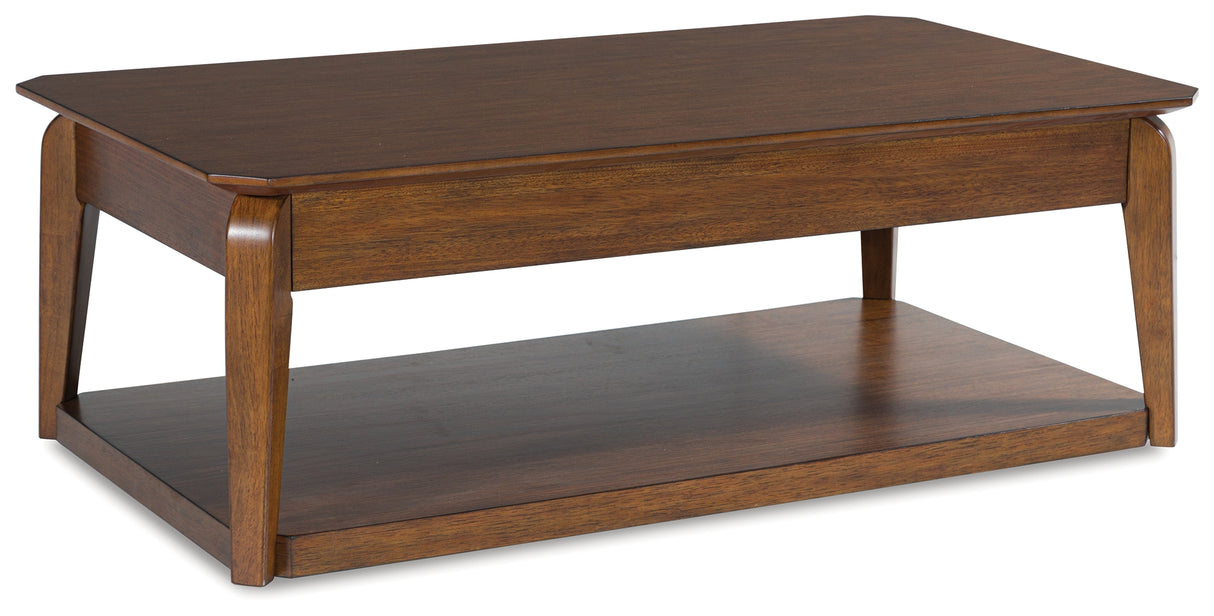 Trenmour Medium Brown Coffee Table from Ashley - Luna Furniture