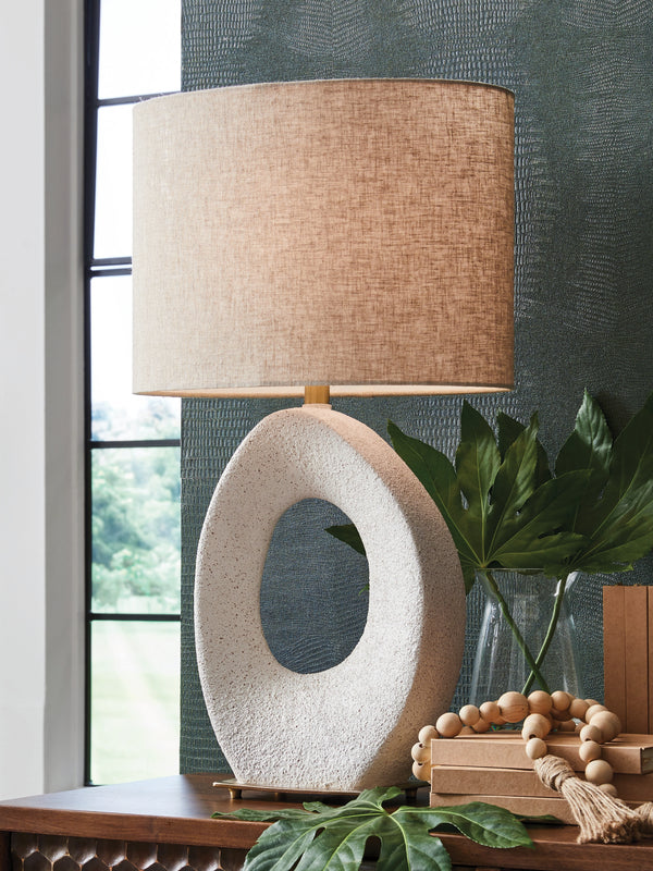 Trentlen Cream/Gold Finish Table Lamp