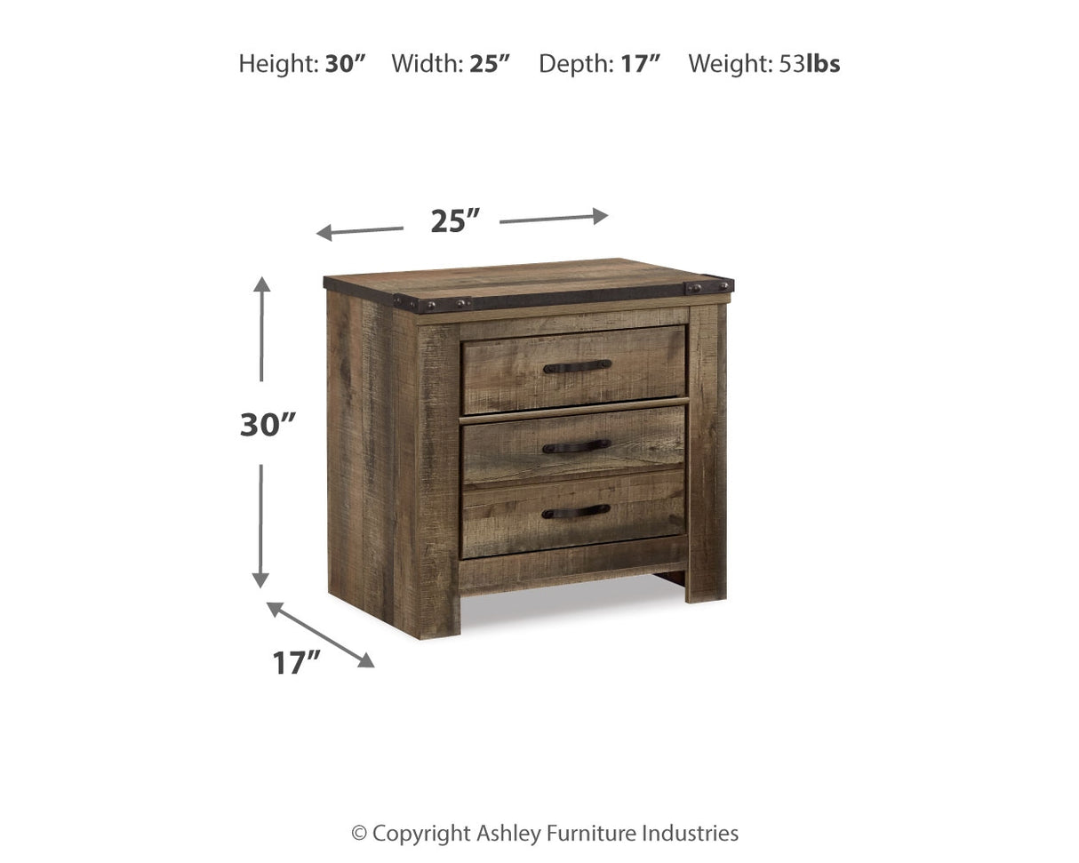 Trinell Brown Twin Bookcase Storage Bed, Dresser, Mirror and Nightstand from Ashley - Luna Furniture
