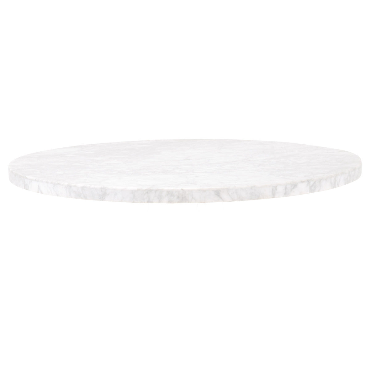 Turino 54" Round Dining Table Carrera Top in White Carrera Marble from Essentials For Living - Luna Furniture