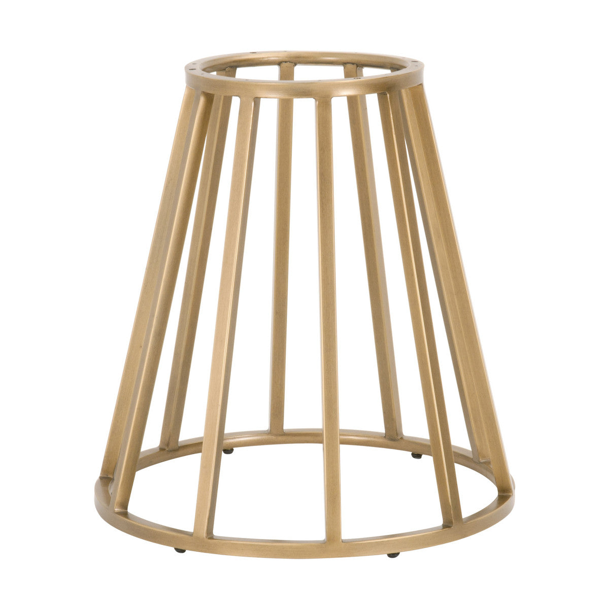 Turino Round Dining Table Base in Brushed Gold from Essentials For Living - Luna Furniture