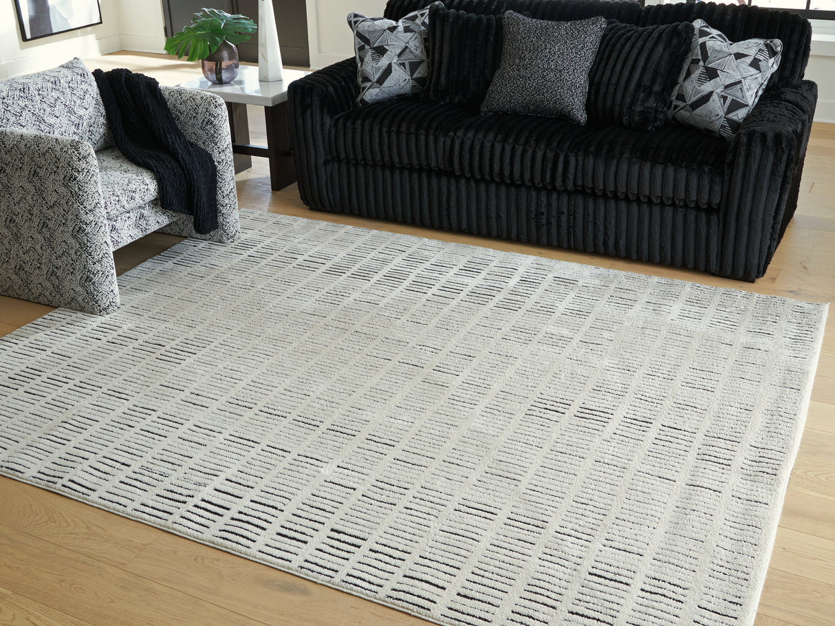 Turinwith Ivory/Black Large Rug from Ashley - Luna Furniture