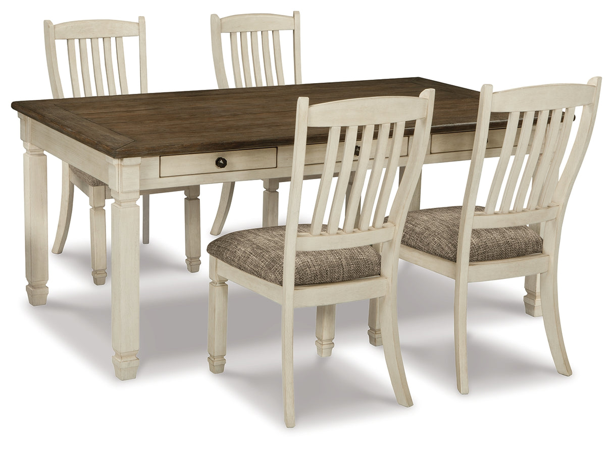 Bolanburg Dining Table and 4 Chairs in Two-tone from Ashley - Luna Furniture
