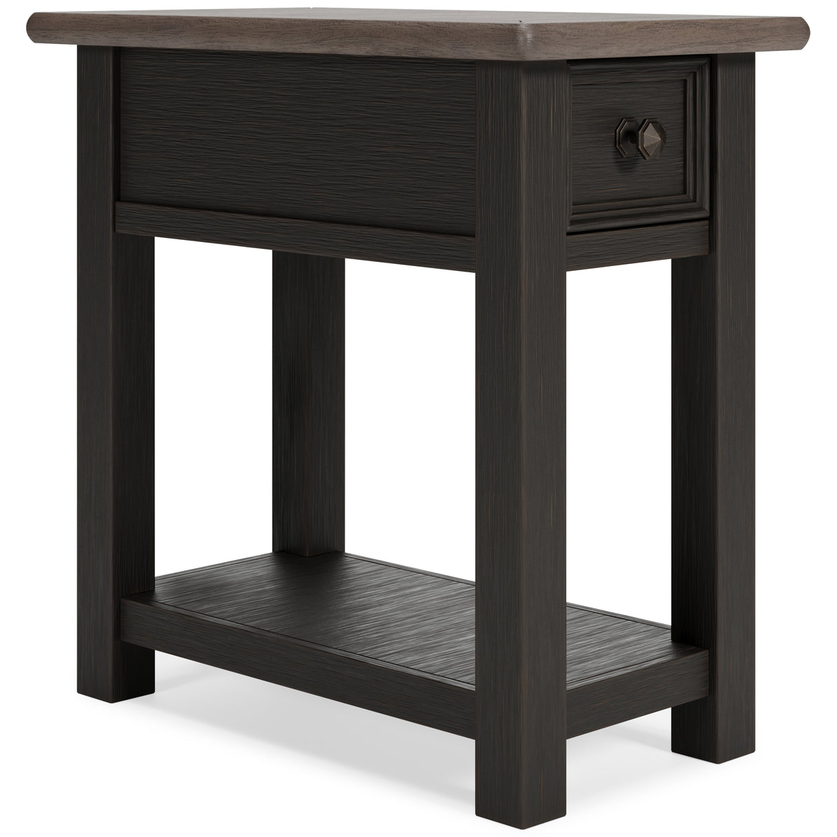 Tyler Creek Coffee Table with 2 End Tables in Grayish Brown/Black from Ashley - Luna Furniture