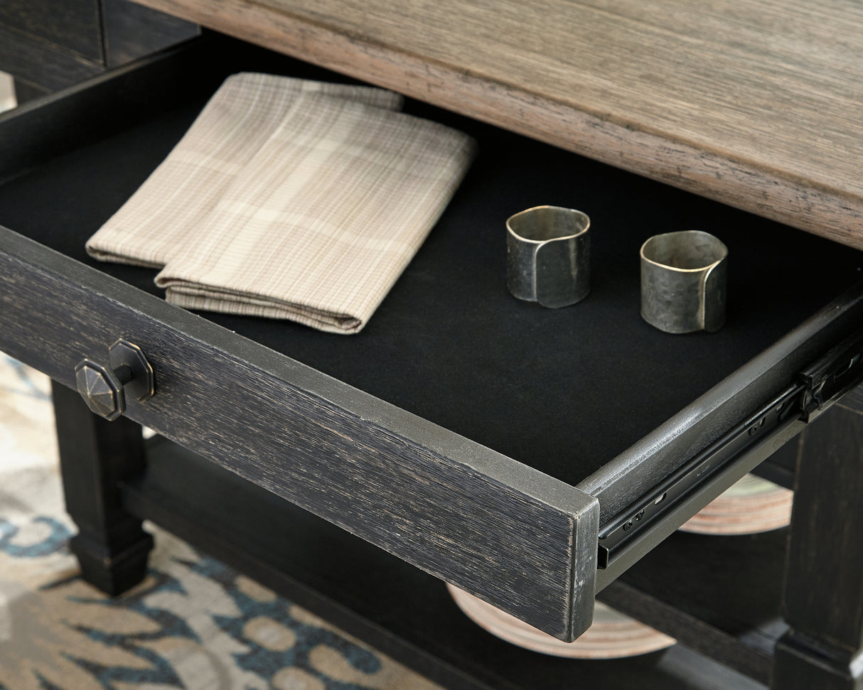 Tyler Creek Black/Gray Dining Table and 4 Chairs and Bench from Ashley - Luna Furniture