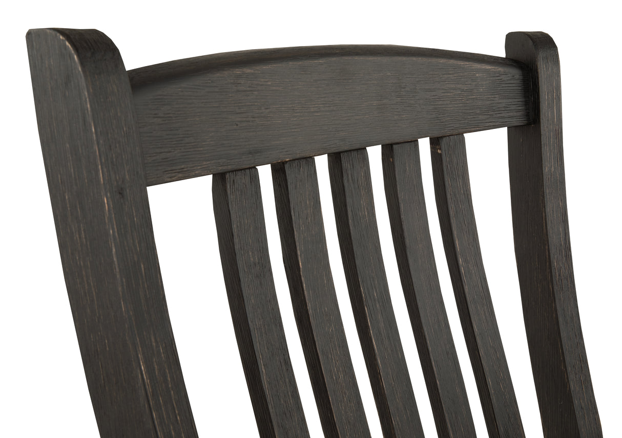 Tyler Creek Black/Gray Dining Table and 4 Chairs and Bench from Ashley - Luna Furniture