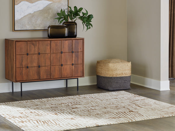 Uduak Cream/Tan/Rust Medium Rug