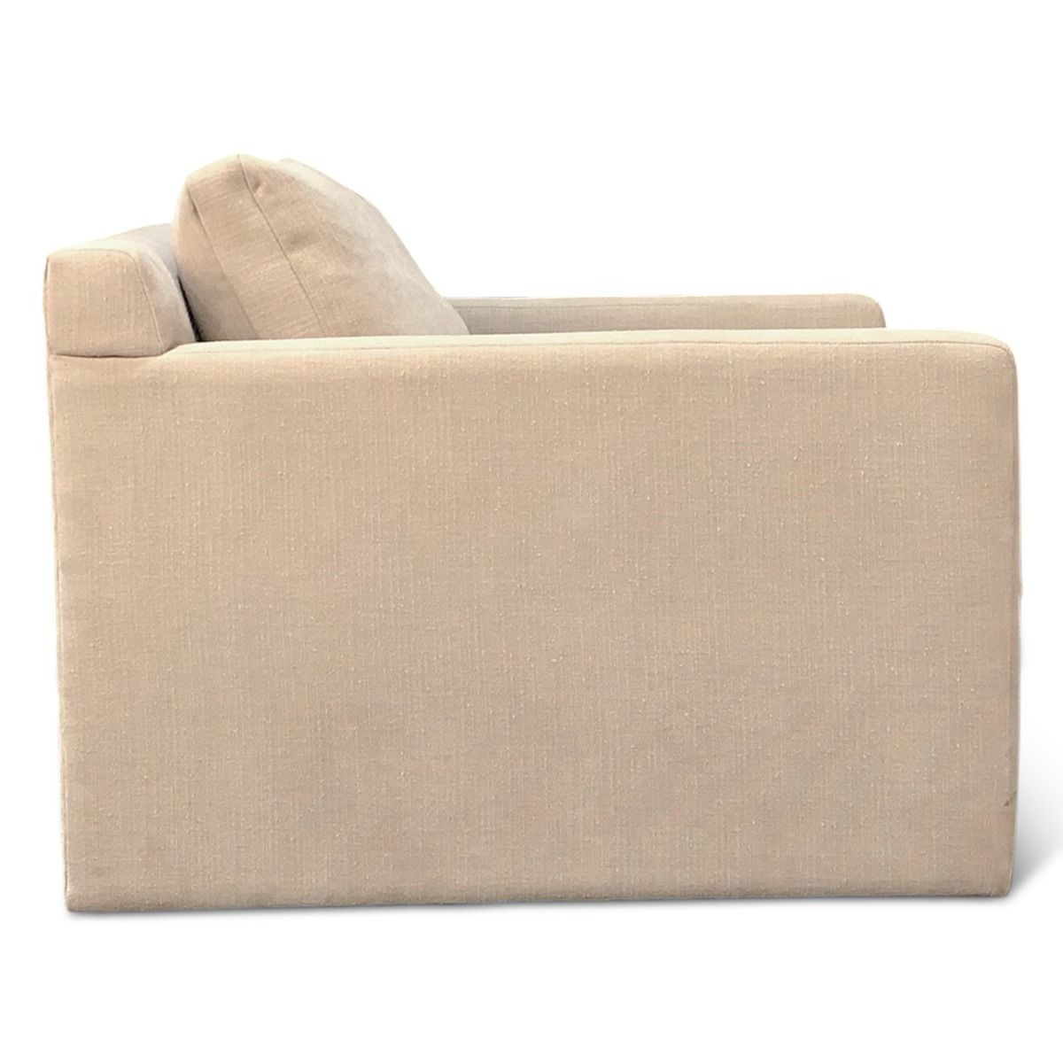 Maison Gianna Accent Chair in Oat Chenille Fabric from Home Trends & Design - Luna Furniture
