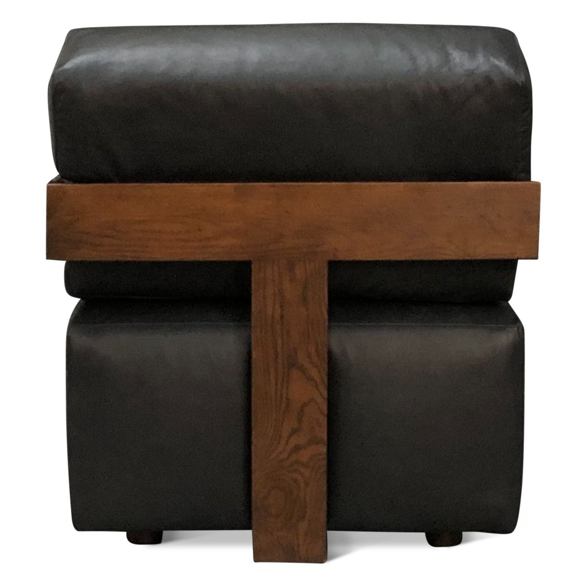 Maison Harper Accent Chair in Charme Black Leather from Home Trends & Design - Luna Furniture