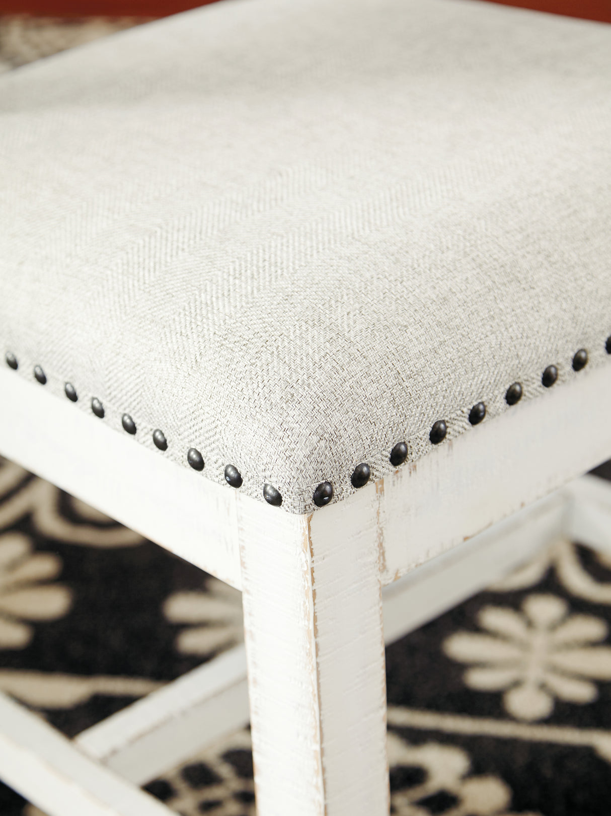 Valebeck Dining Table and 8 Chairs in White/Brown from Ashley Furniture - Luna Furniture