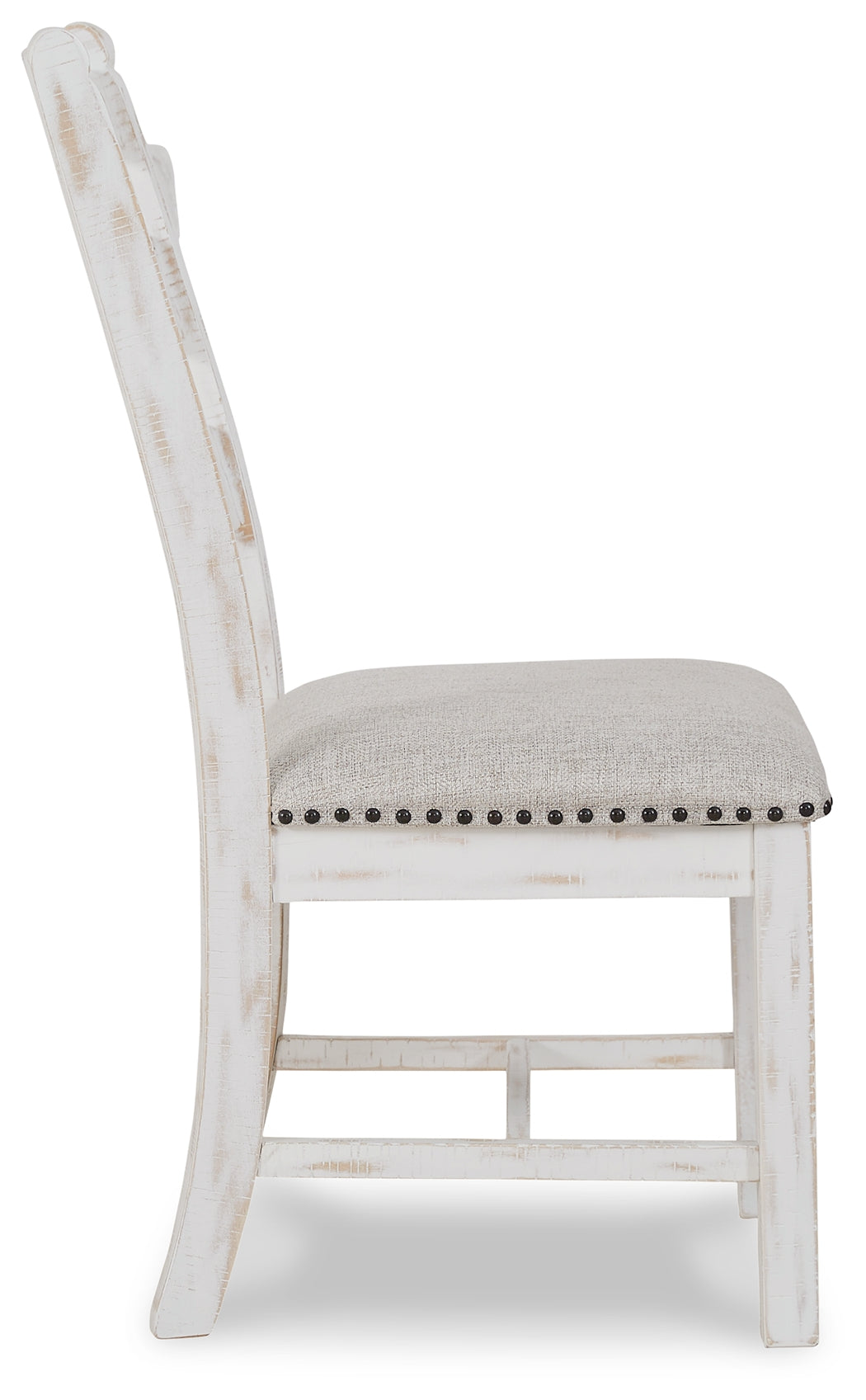 Valebeck Dining Table and 8 Chairs with Storage in White/Brown from Ashley Furniture - Luna Furniture
